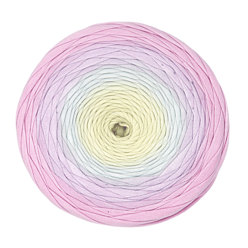 Hand-dyed T-Shirt Yarn - Marshmallows