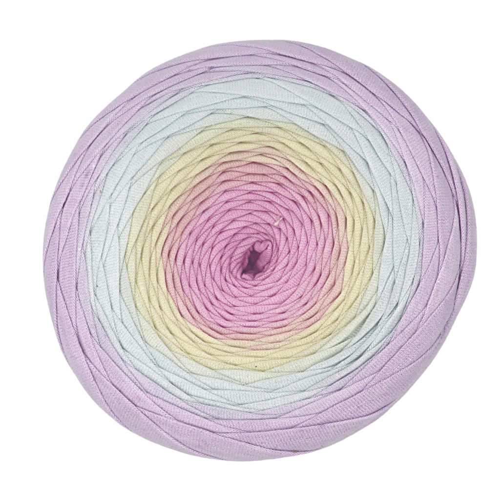 Hand-dyed T-Shirt Yarn - Marshmallows