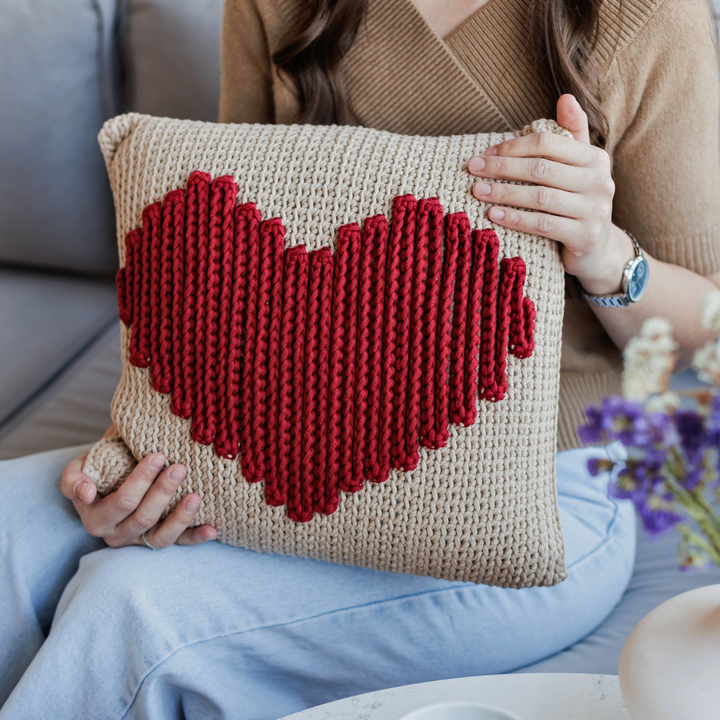 Crochet Pattern - Pillowcase "Valentine"