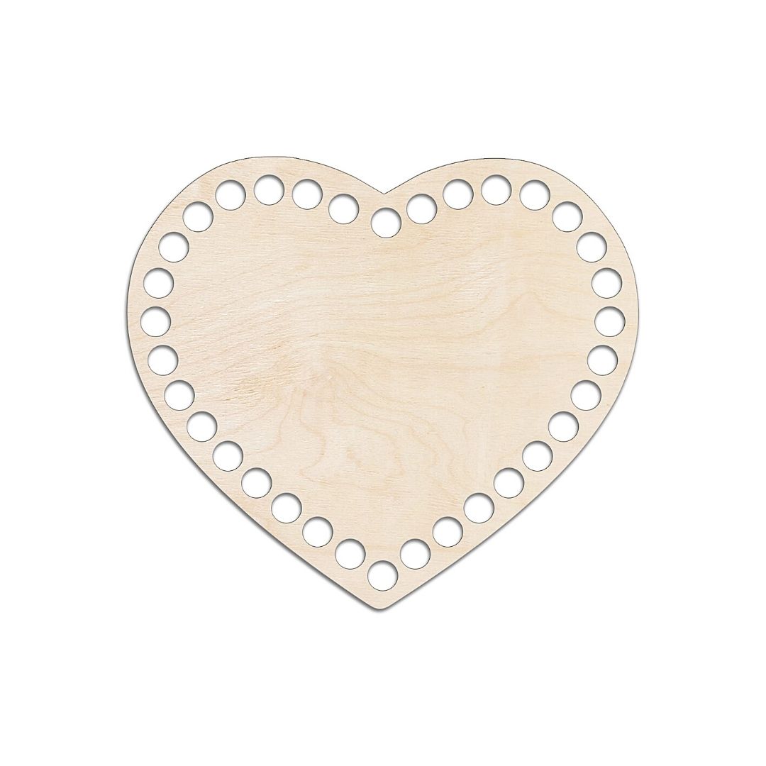 Laminated wooden base - Heart