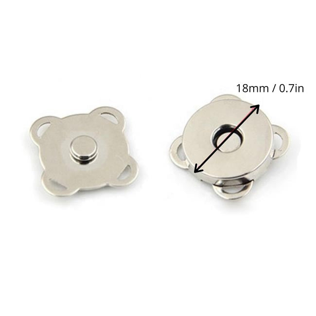 Sewing magnetic snaps - 18 mm, set of 2