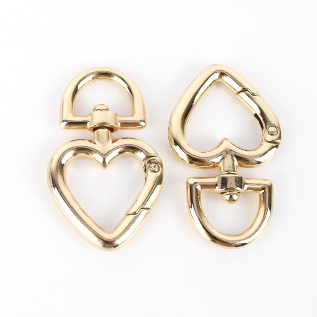 Heart shaped spring hook